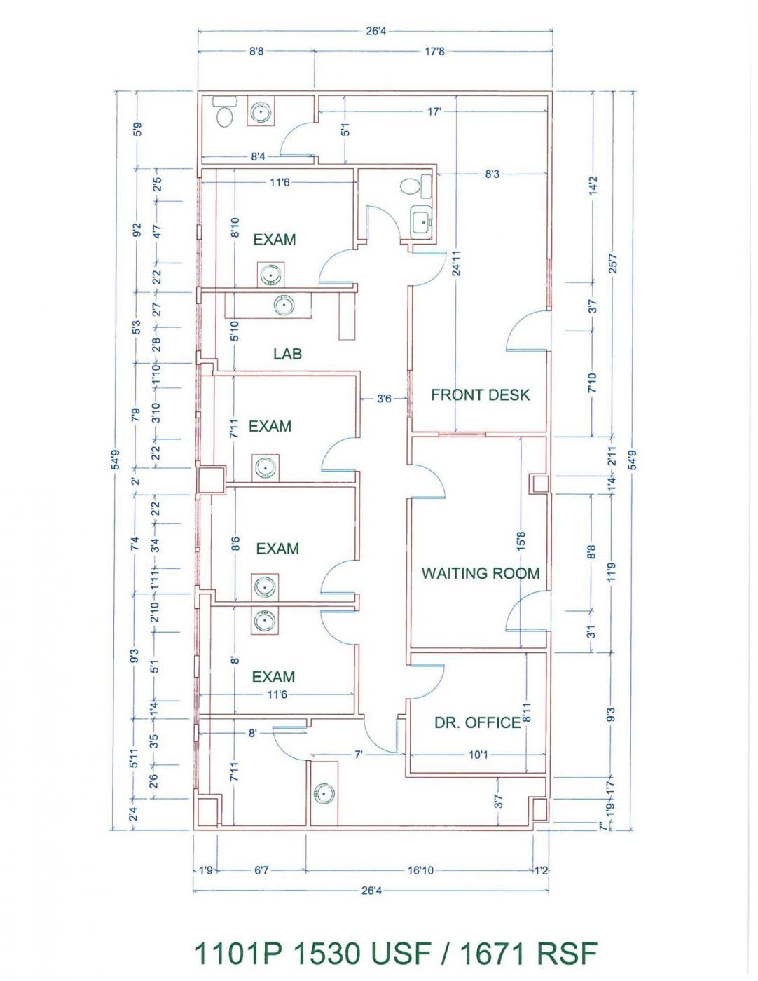 Floor Plan for unit 1101P at 20755 Greenfield Rd - 11th Floor Southfield, MI 48075
