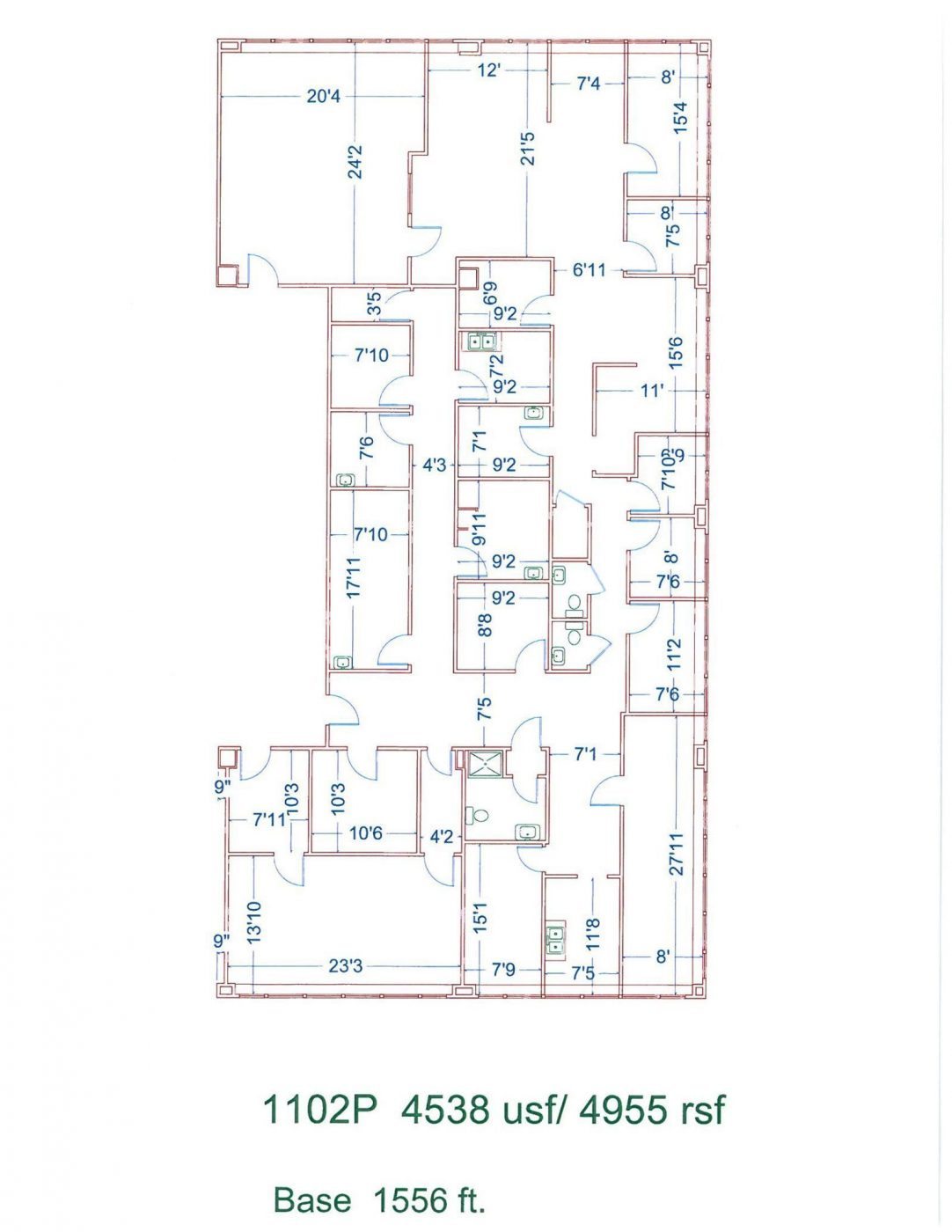 Floor Plan for unit 1102P at 20755 Greenfield Rd - 11th Floor Southfield, MI 48075