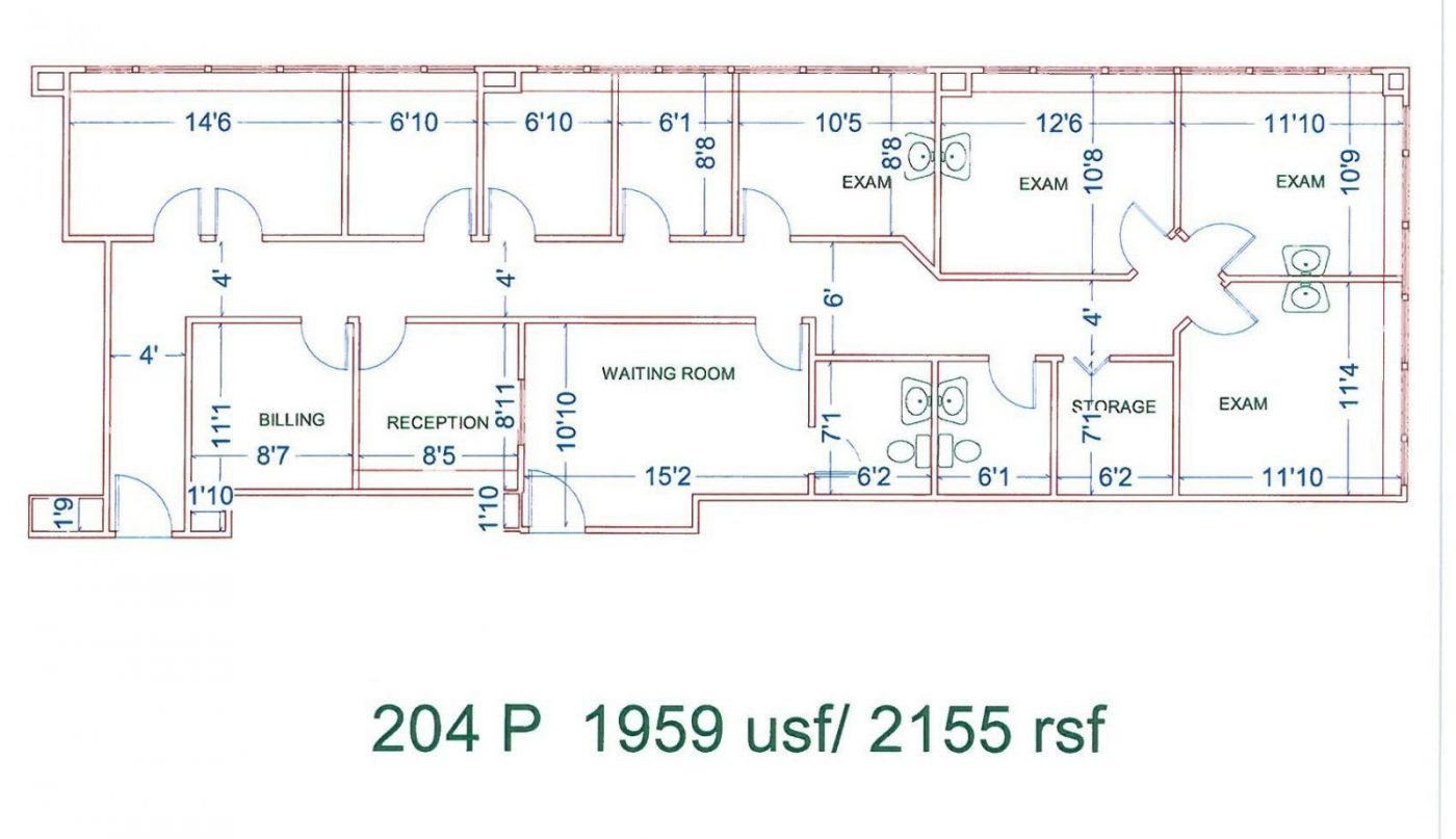 Floor Plan for unit 204P at 20755 Greenfield Rd - 2nd Floor Southfield, MI 48075