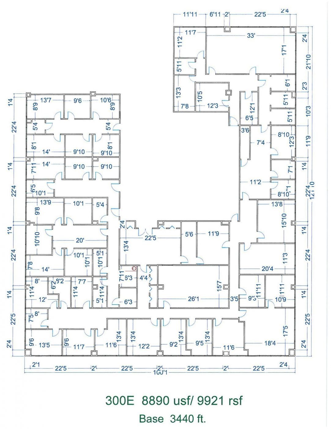Floor Plan for unit 300E at 15565 Northland Dr Southfield, MI 48075