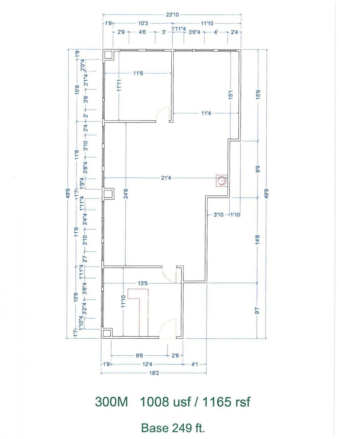 Floor Plan for unit 300M at 20905 Greenfield Rd - 3rd Floor Southfield, MI 48075